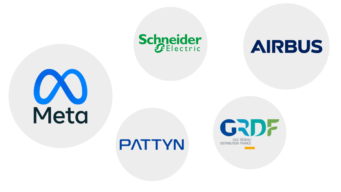 Meta, Scheinder, Pattyn, GRDF, Airbus